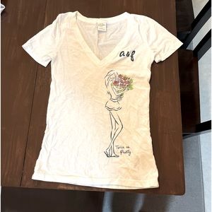A&B girls medium female fit tee